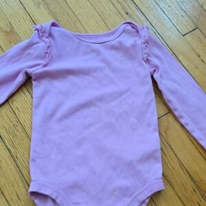 Free Add On* Joe Fresh Lilac Long-Sleeve Ruffle Shoulder Bodysuit